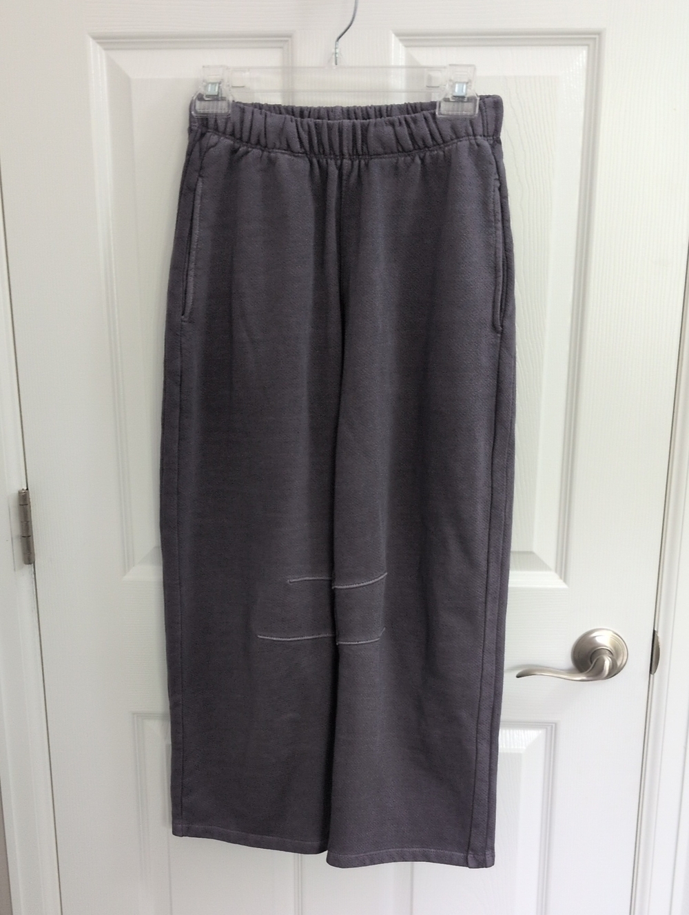 Elle Grey Wide Leg Lounge Pants - Charcoal Gray - S